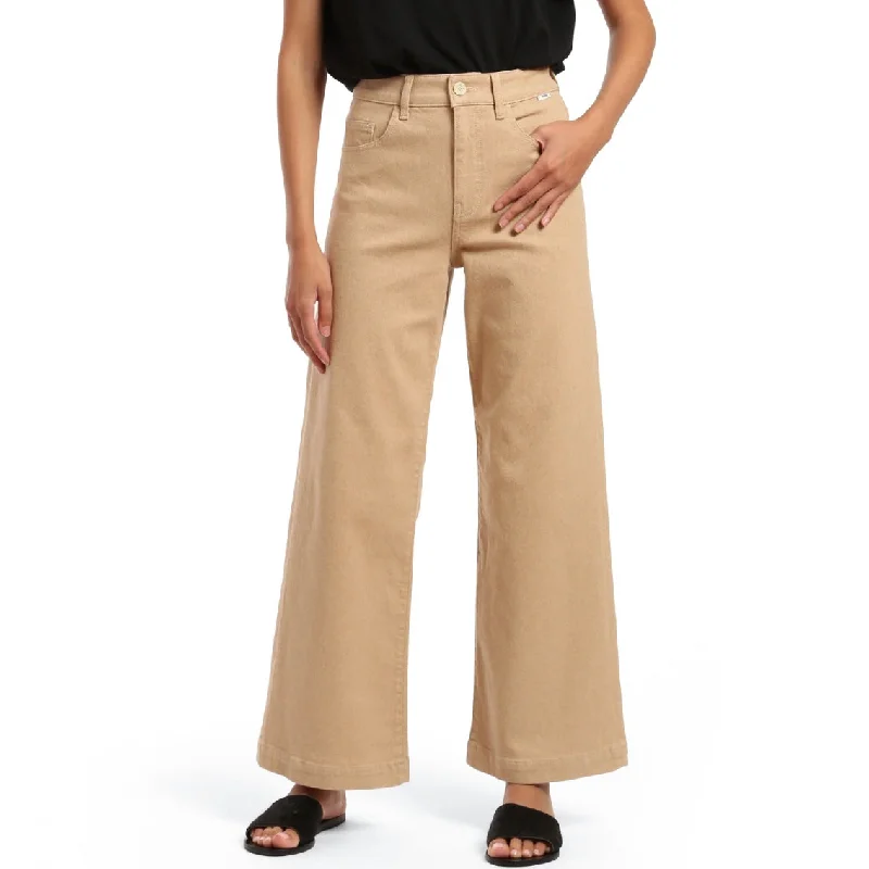 Mavi sand high-rise wide leg jean