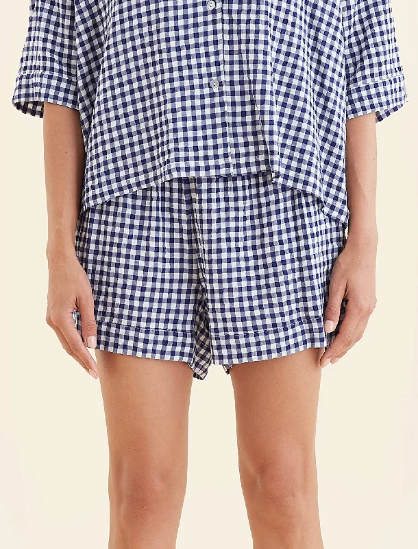 Seersucker Boxer Short Elegant pajama sets