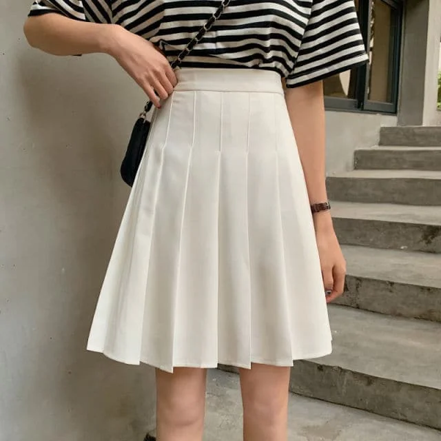 Women High Waist Pleated Skirts Flowy unclassified skirts