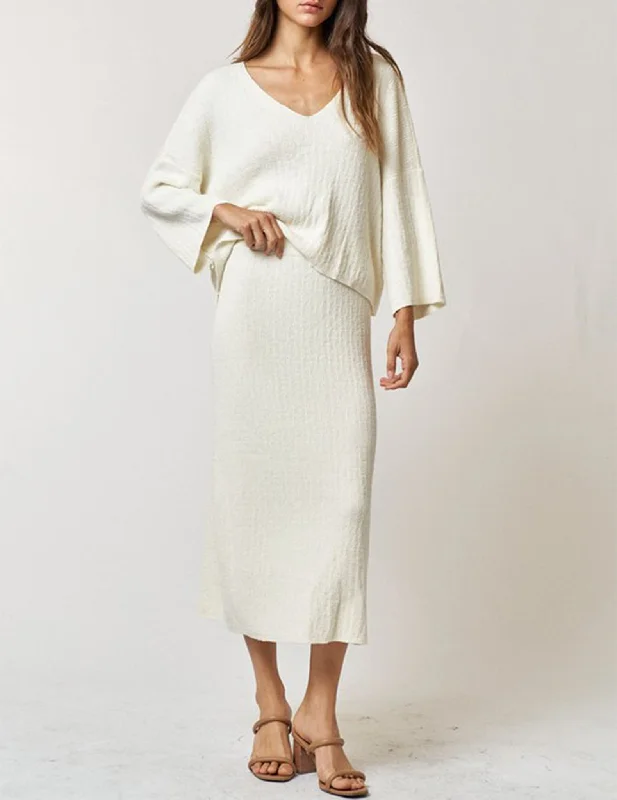 Katia Ivory Sweater Skirt Summer unclassified skirts