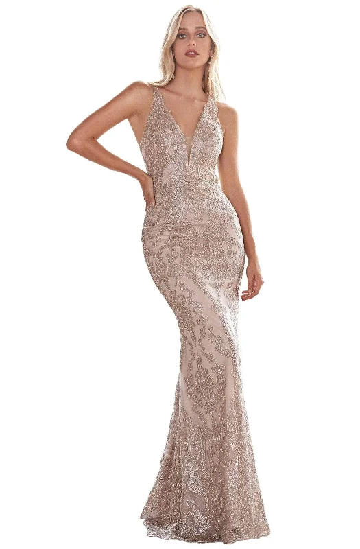 Cinderella Divine - Sleeveless Beaded Lace Evening Gown HT074 Women's party dresses