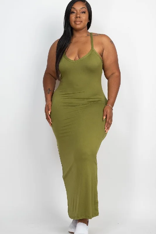 Plus Size Olive Green Bodycon Maxi Dress Versatile maxi dresses for all occasions