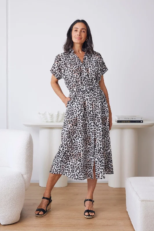 Kendi Animal Print Dress Petite floral dresses