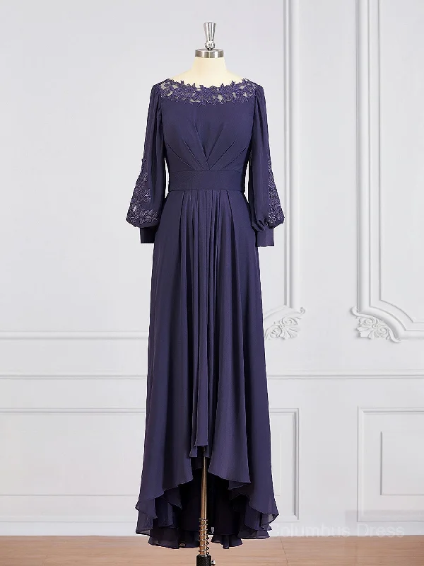 A-Line/Princess Bateau Asymmetrical Chiffon Mother of the Bride Dresses outfit Best-selling unclassified dresses