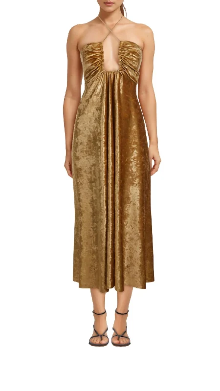 Alex Dress In Gold Chic unclassified dresses