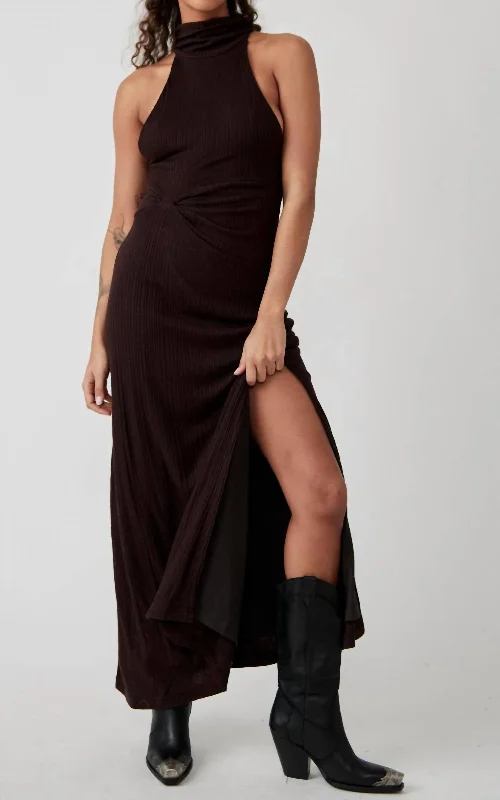 Athea Dress In Espresso Bean Budget-friendly unclassified dresses