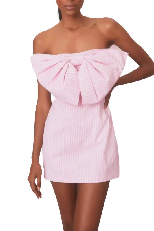 Bellica Mini Dress In Sunkissed Rose Flirty Mini Skirt