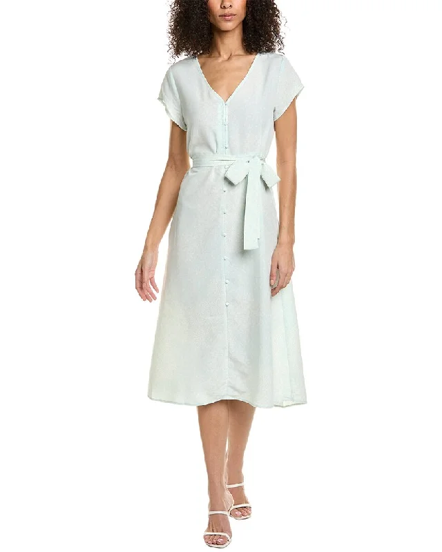 Bobeau Button-Down Dress A-line unclassified dresses