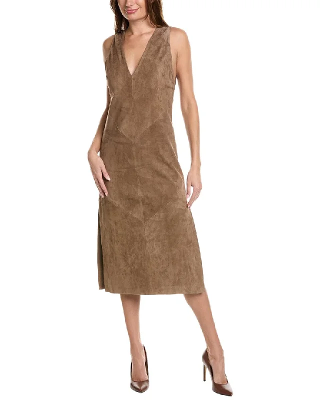 Brunello Cucinelli Leather Dress Women's unclassified dresses