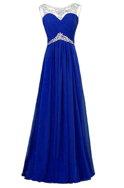 Chiffon Roayl Blue Beading High Low Handmade Simple For Teens Corset Prom Dresses outfit Corset unclassified dresses