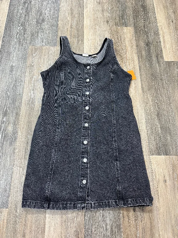 Dress Casual Short By Levis In Black Denim, Size: L High-Waisted Skater Skirt