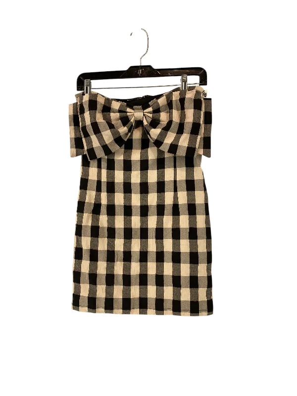 Dress Casual Short By Tcec In Plaid Pattern, Size: S White Mini Skirt