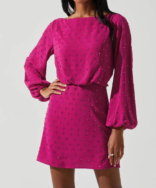 Edita Dress In Fuchsia Cotton unclassified dresses