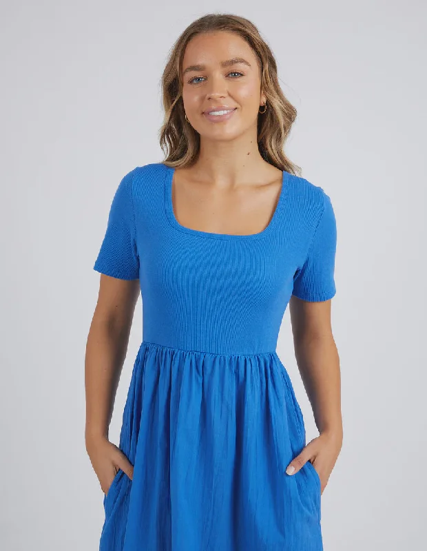 Foxwood Ella Dress - Blue One-shoulder unclassified dresses