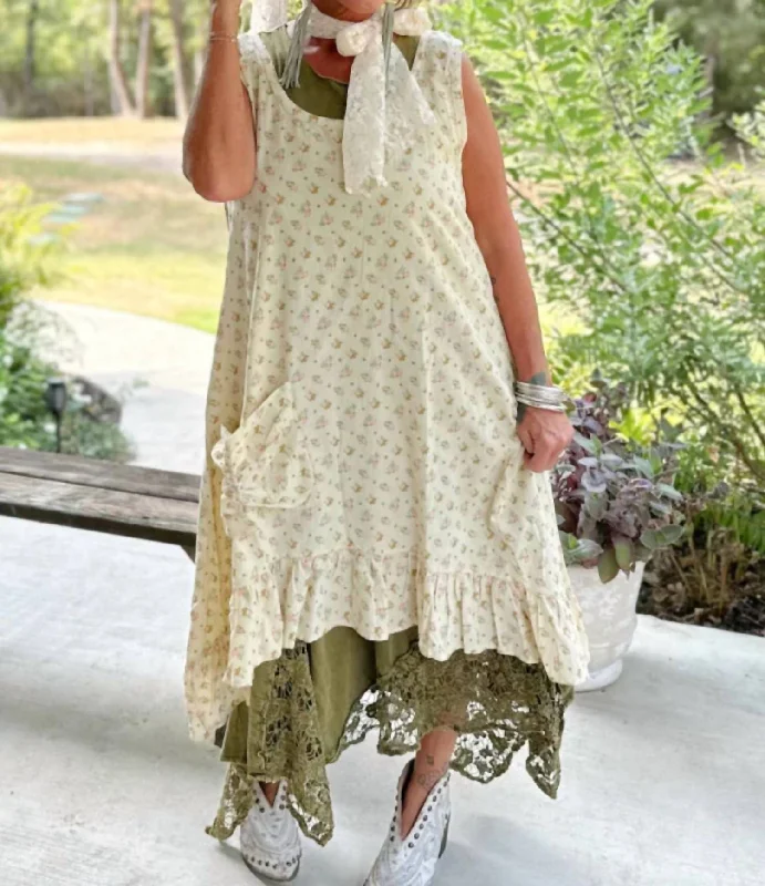 Full Bloom Dress In Off White Vintage unclassified dresses