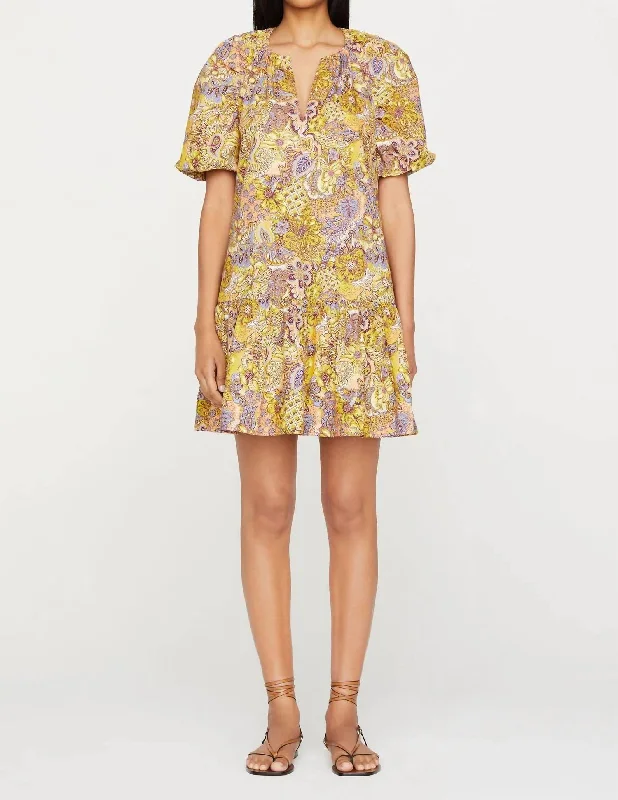 Greta Dress In Yellow Lounge unclassified dresses