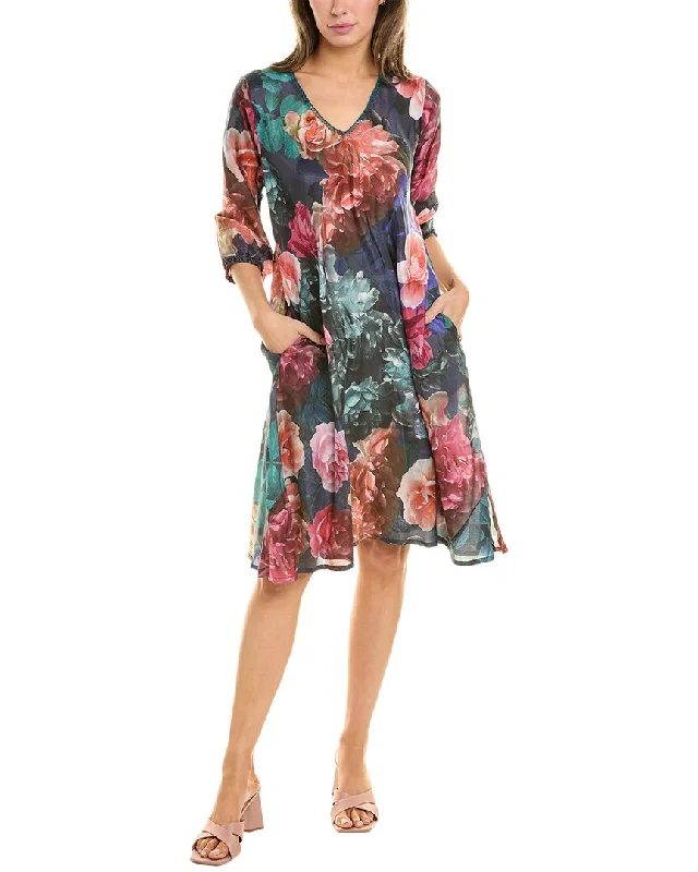 Johnny Was Studio Voya Silk Dress Casual unclassified dresses