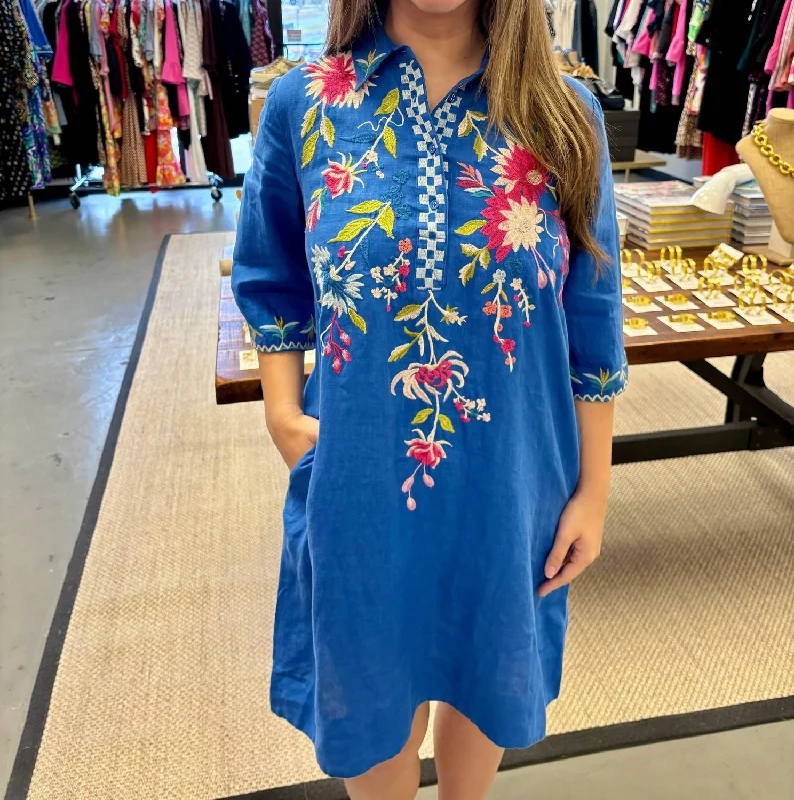 Julie Henley Kimono Sleeve Dress In Blue Gem Plus size unclassified dresses