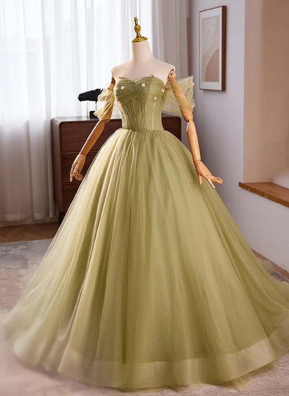 Lovely Green Sweetheart  Ball Gown Evening Dress, Green Prom Dress Sweet 16 Dress Designer unclassified dresses