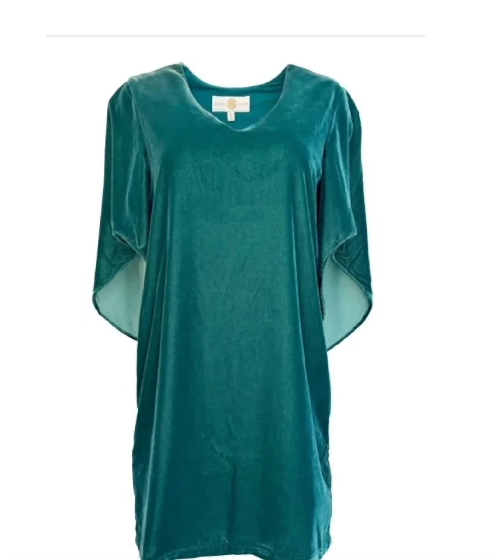 Meredith Velvet Dress In Rainforest Trendy unclassified dresses