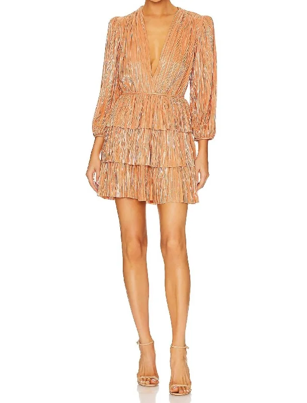 Mina Dress In Peach High-low unclassified dresses