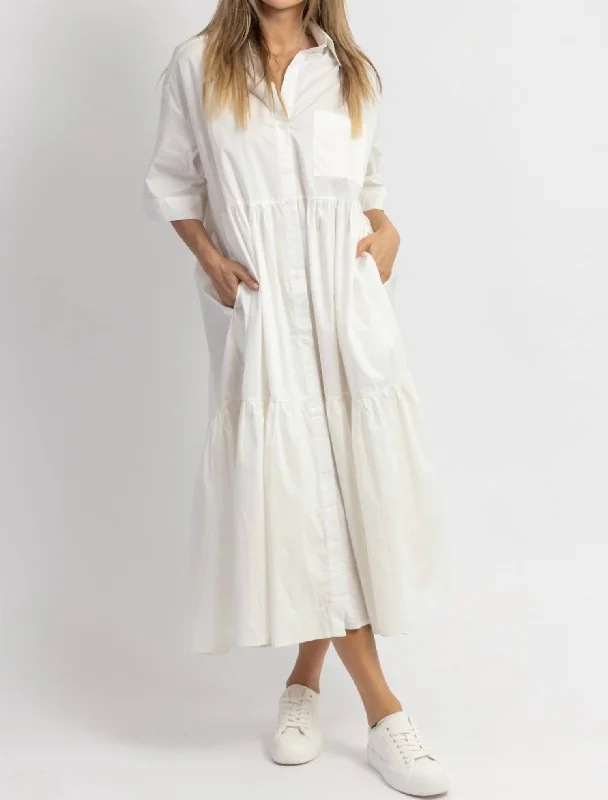 Not A Cloud Tiered Dress In White Anniversary unclassified dresses