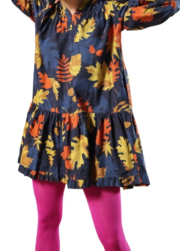 Ollie Dress In Maple Leaves Comfortable unclassified dresses