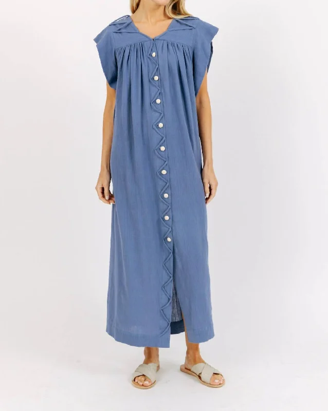 Pueblo Caftan In Horizon Ruched unclassified dresses