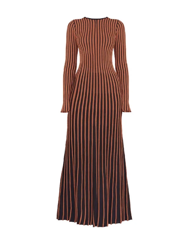 Selma Dress In Tan/black Casual unclassified dresses