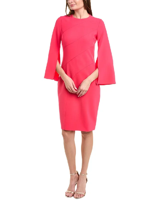 Teri Jon by Rickie Freeman Crepe Sheath Dress Unique unclassified dresses