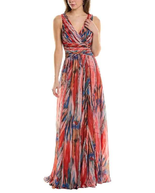 Teri Jon by Rickie Freeman Pleated Gown Halter unclassified dresses