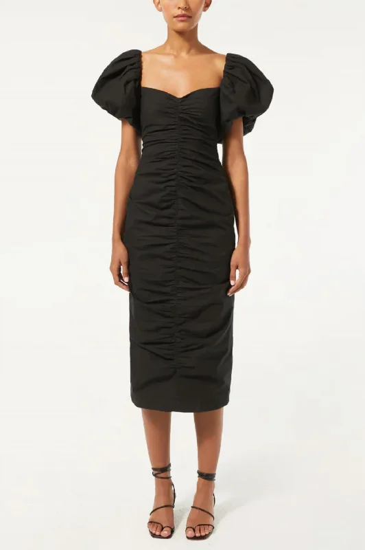 Tessa Dress In Black Breathable unclassified dresses