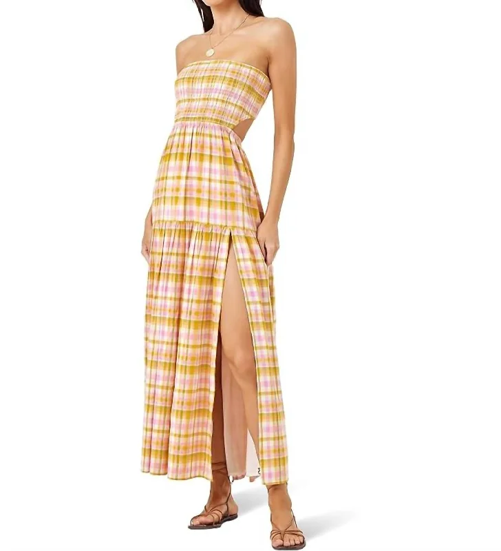 Tina Dress In She's All Plaid Beach unclassified dresses