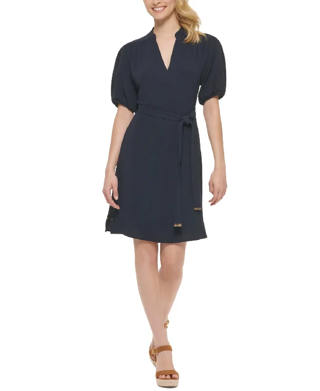 Tommy Hilfiger Women's Balloon Sleeve Dress Blue Size 12 Graduation unclassified dresses