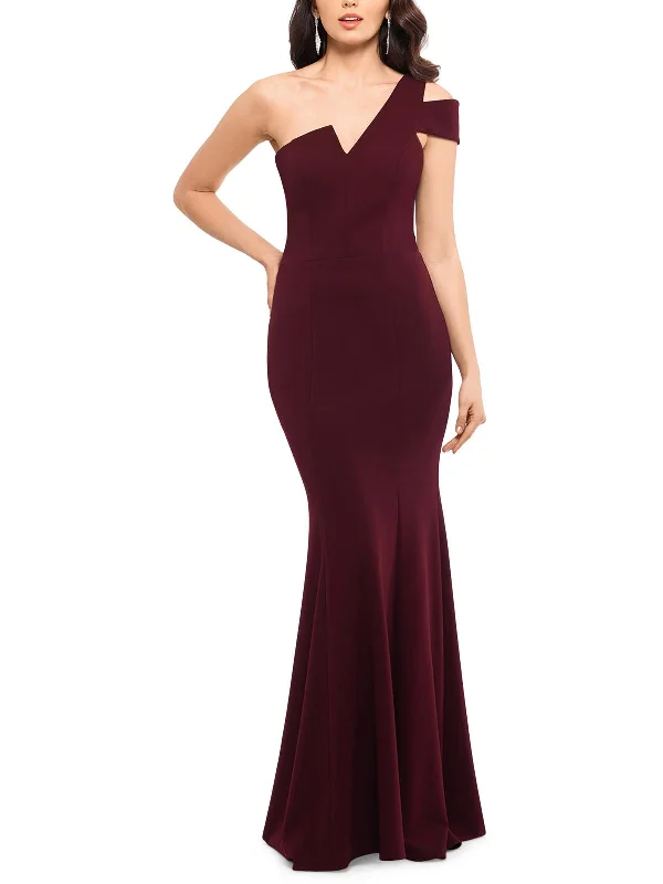 Womens One Shoulder Full Length Evening Dress Luxury unclassified dresses